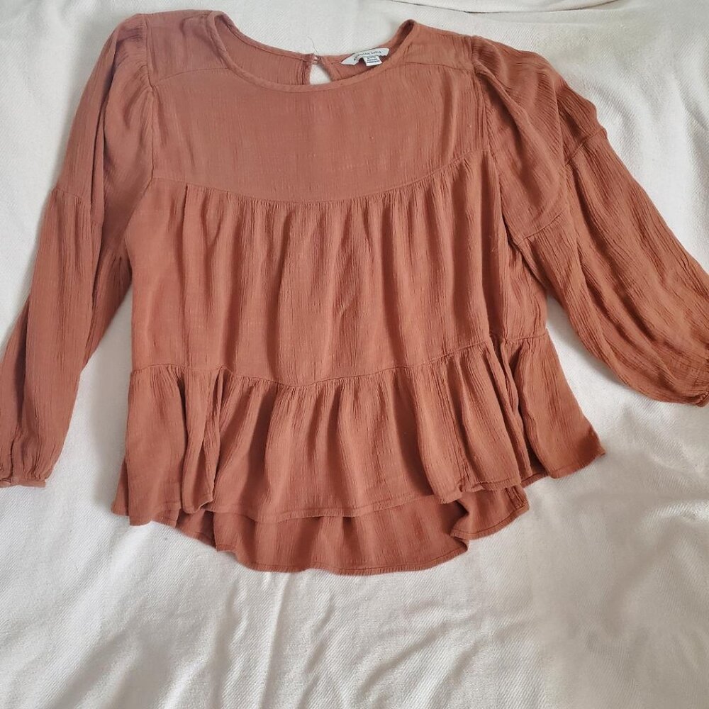 American Eagle Gauzy Cotton Blouse